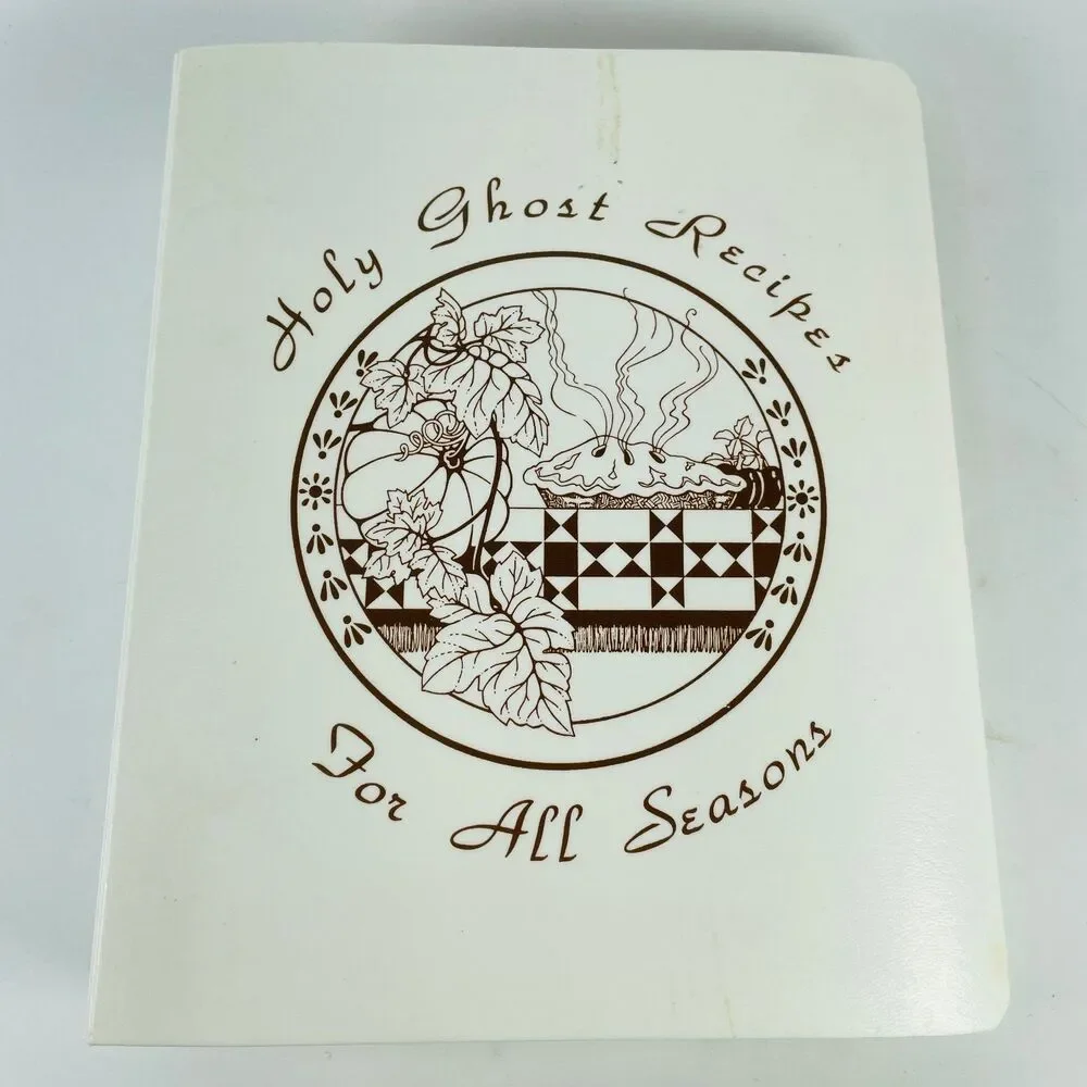 Holy Ghost Cookbook Omaha Ralston NE 1988 Vintage Loose-Leaf Ring Binder